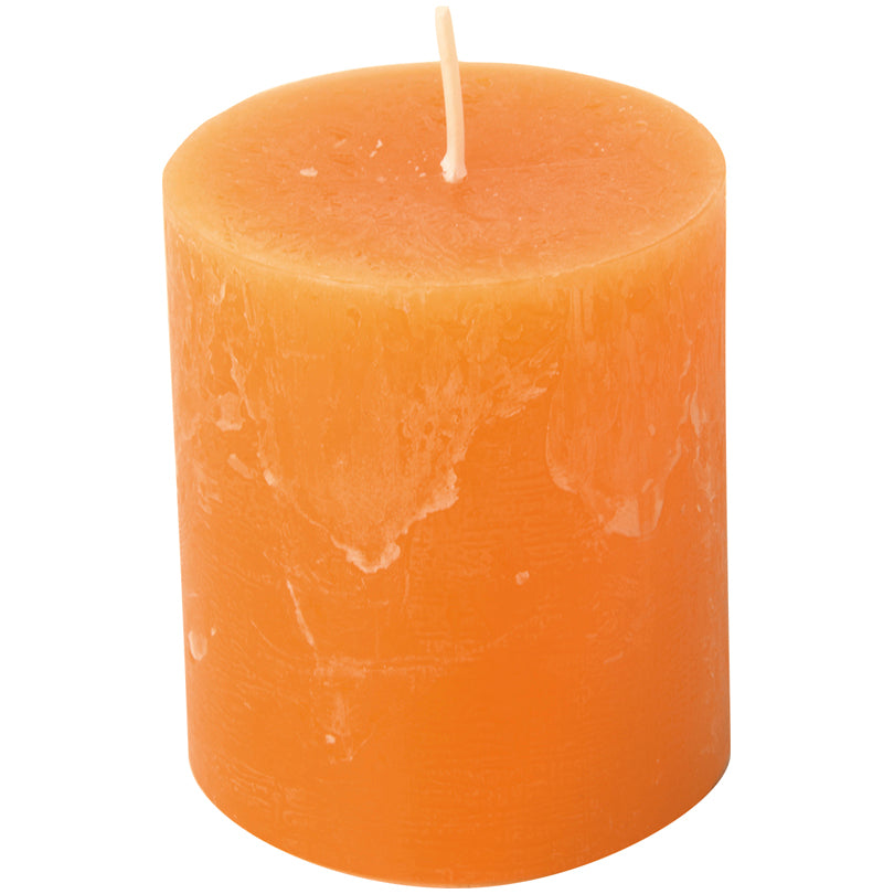 Candela cilindrica orange cm Ø7x8