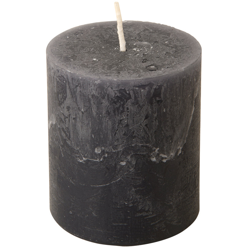 Candela cilindrica grey cm Ø7x8