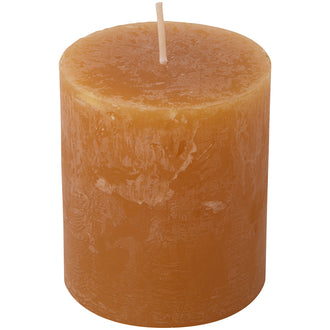 Candela cilindrica amber cm Ø7x8