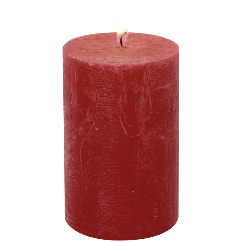 Candela cilindrica red cm Ø7x11