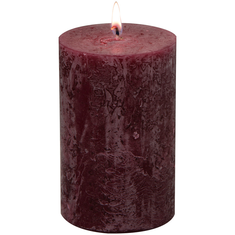 Candela cilindrica dark red cm Ø7x11