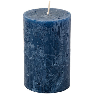 Candela cilindrica dark blue cm Ø7x11