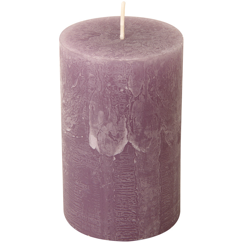 Candela cilindrica lavender cm Ø7x11