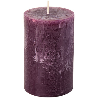 Candela cilindrica aubergine cm Ø7x11