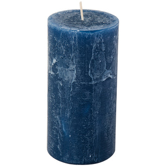 Candela cilindrica dark blue cm Ø7x14