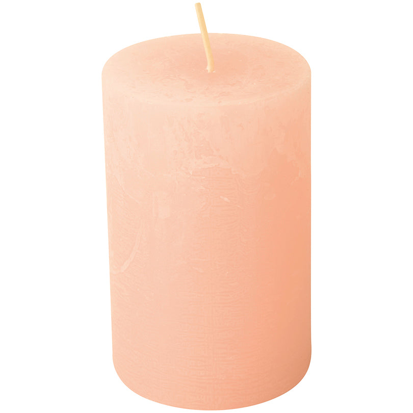 Candela cilindrica light rose cm Ø7x14