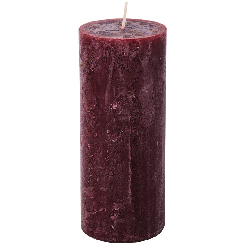 Candela cilindrica dark red cm Ø7x17