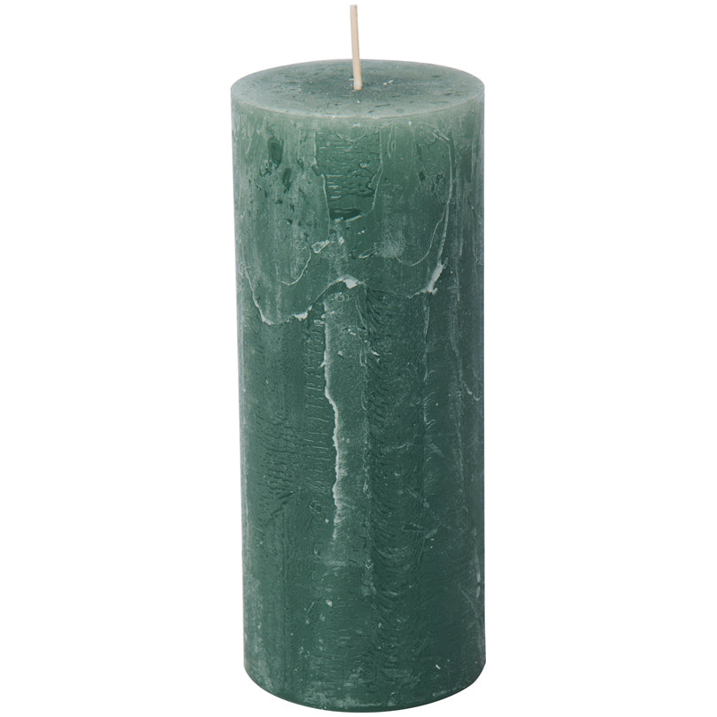 Candela cilindrica green cm Ø7x17