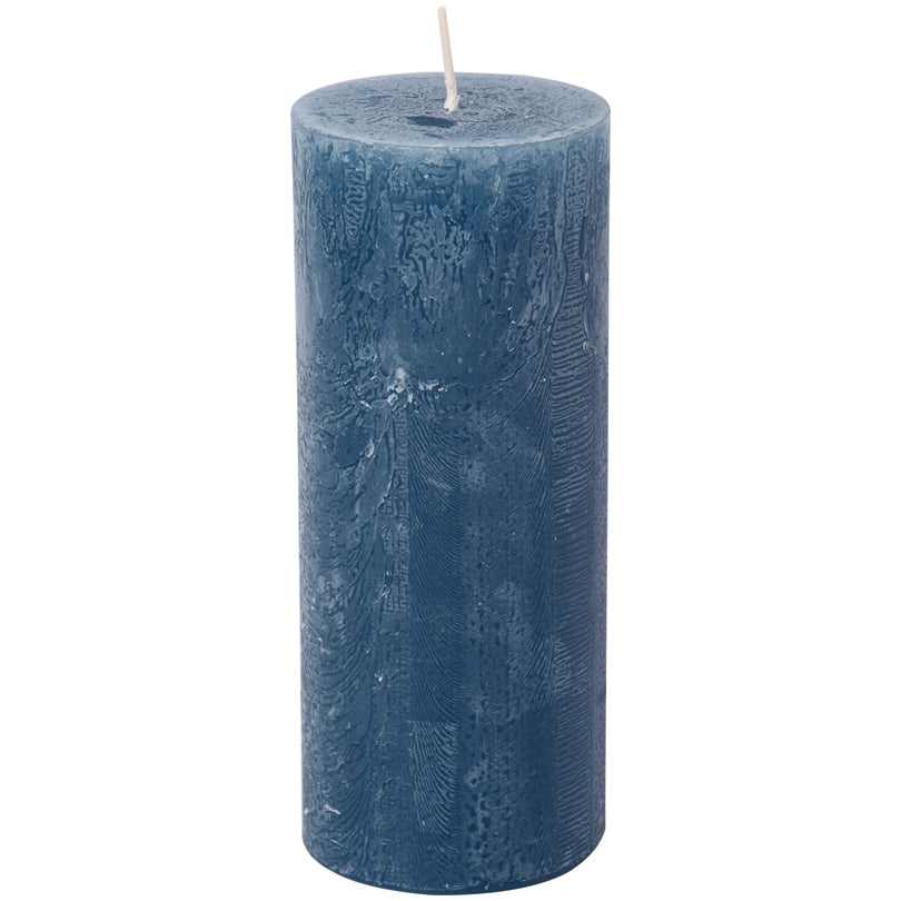 Candela cilindrica blue cm Ø7x17