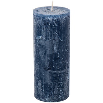 Candela cilindrica dark blue cm Ø7x17