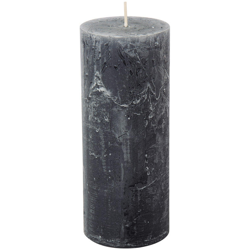 Candela cilindrica grey cm Ø7x17