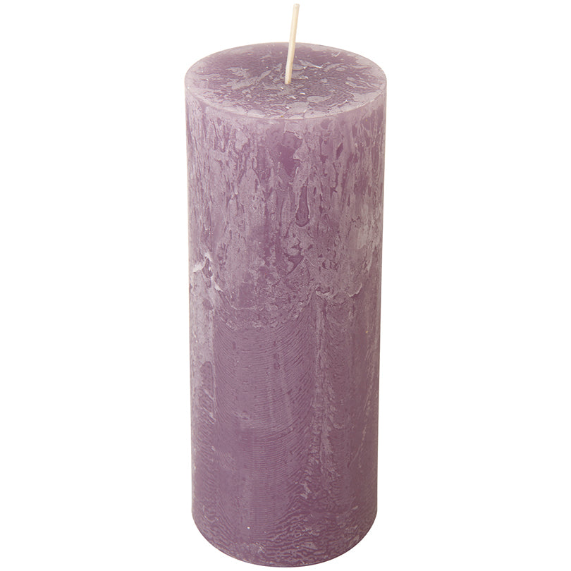 Candela cilindrica lavender cm Ø7x17