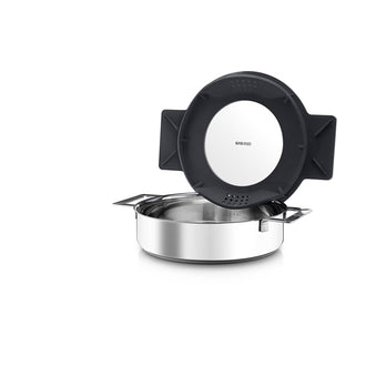 TEGAME CON COPERCHIO GRAVITY GRIGIO CM 24 CM 24