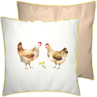 Cuscino quadrato con zip e Inlet Helene white grey cm 40x40