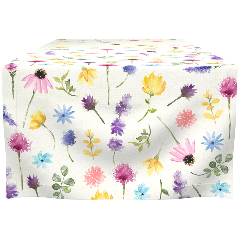 Tablerunner Summer Bees cream cm 45x150